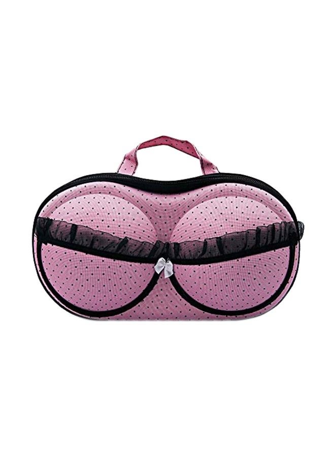 BeeCool Polka Dotted Bra Organizer Pink/Black 