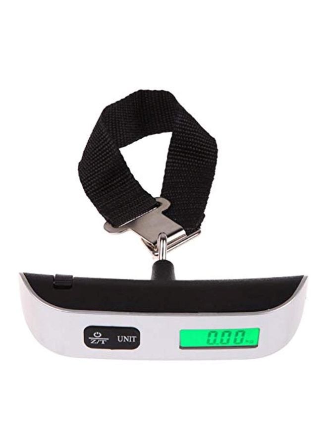 HB - Digital Luggage Scale With Green Backlight 50kg Silver/Black - Image 1