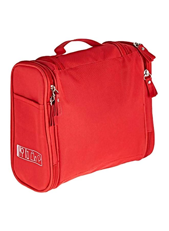 لي يينج حقيبة مستلزمات العناية الشخصية مصنوعة من مادة بلاستيك بي في سي أحمر - Image 2