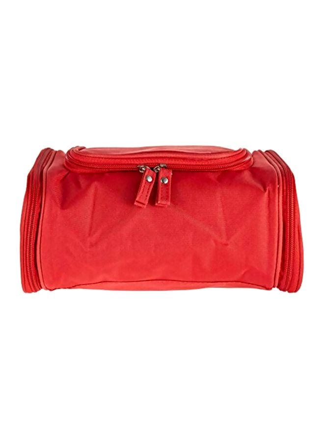 لي يينج حقيبة مستلزمات العناية الشخصية مصنوعة من مادة بلاستيك بي في سي أحمر - Image 3