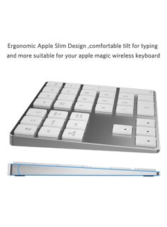 Generic High Grade Wireless Numeric Keyboard Silver  - Image 2