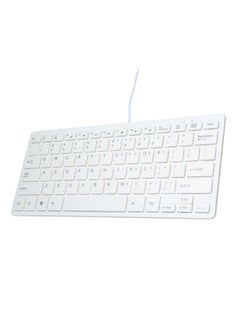 Generic High Grade Wired Mini Keyboard White  - Image 3