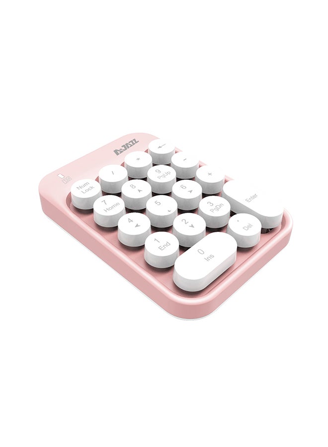 Ajazz Wireless Mini Number Pad Pink  - Image 1