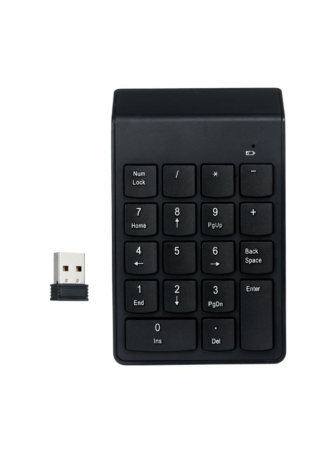 Generic Wireless Mini Numeric Keypad Black  - Image 2