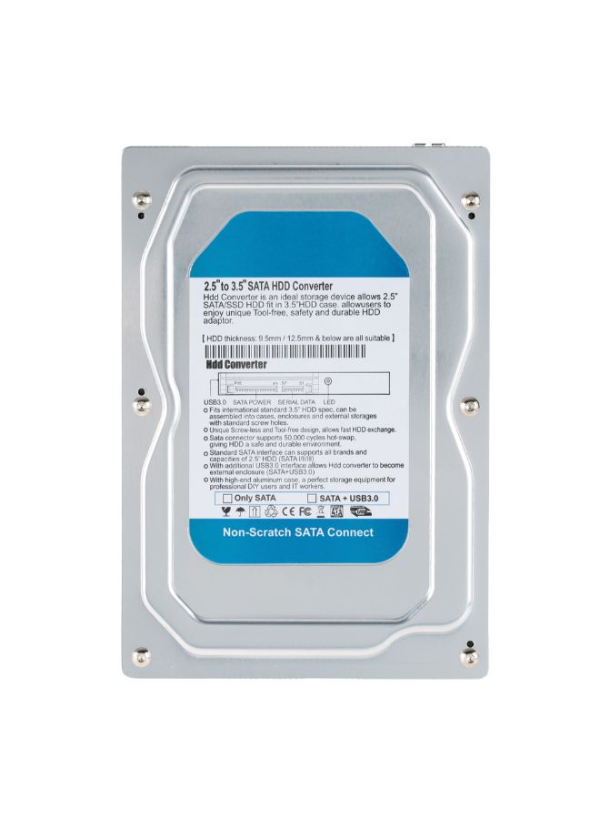 External Hard Drive Enclosure HDD And SSD Tray Silver - Image 3