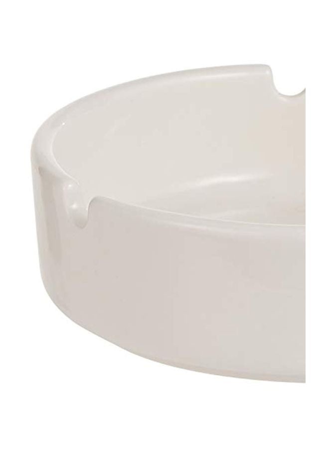 Blossom Household Ceramic Round Ashtray Ivory XL  - Image 3