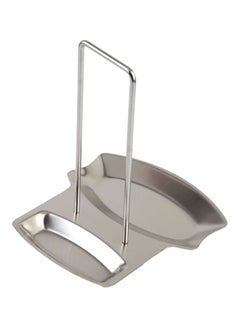فريت حامل للملعقة مع مسند للمقلاة والإناء والغطاء من الستانلس ستيل فضي 18.5x15.5x20سم  - Image 1