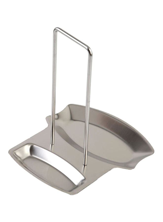 FRIEET Stainless Steel Pan Pot Cover Lid Rack Stand Spoon Holder Silver 18.5x15.5x20cm - Image 1