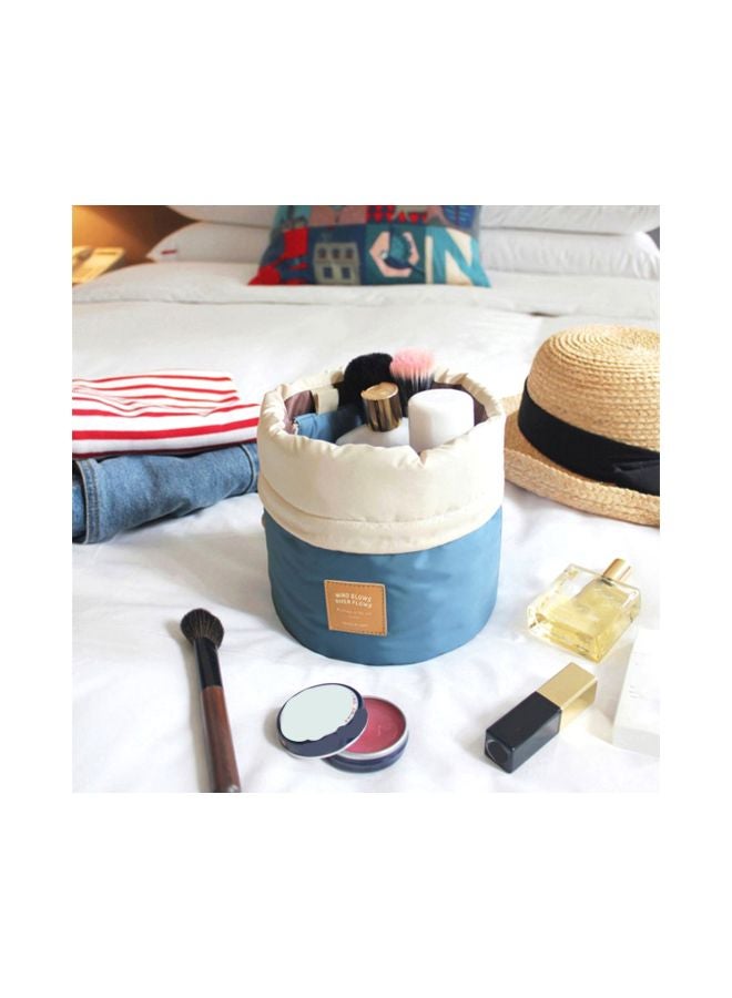 Waterproof Cosmetic Bag Blue/White - Image 3