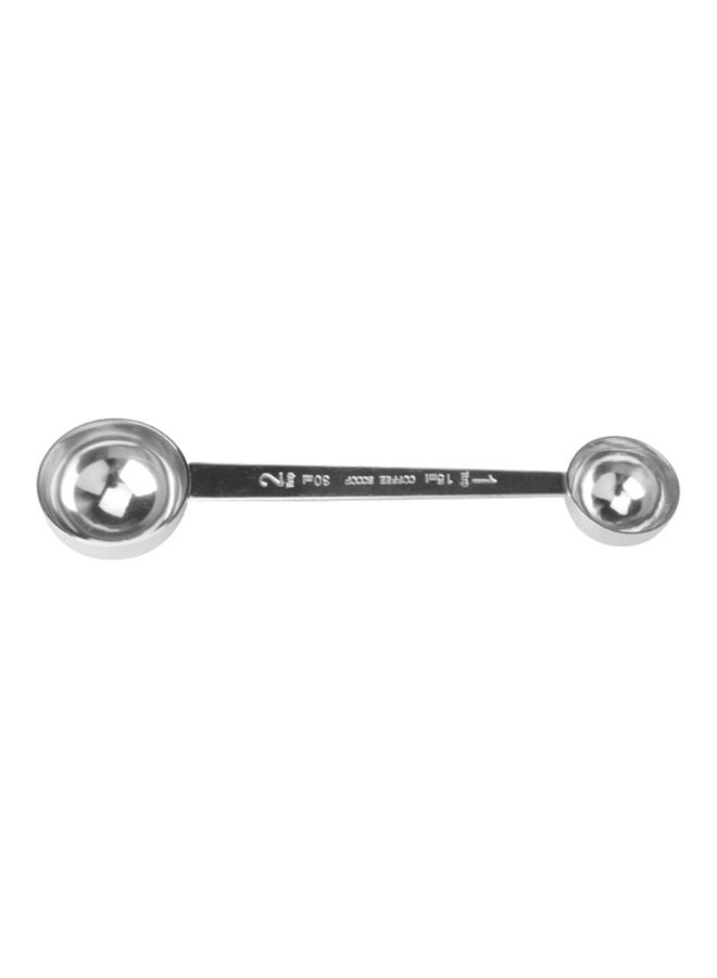 EHOME Stainless Steel Two-Headed Coffee Spoon Silver - Image 1