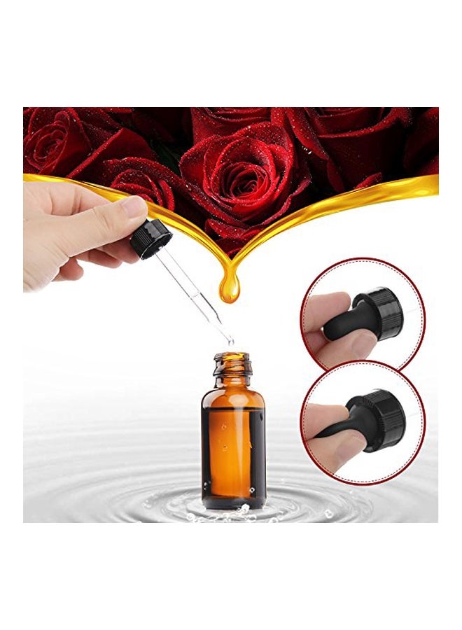 Yesker 6-Piece Glass Bottle For Essential Oil With Dropper Amber - Image 3
