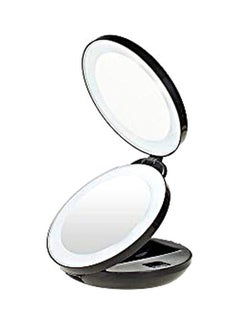 KEDSUM Double Sided LED Makeup Mirror Black  - Image 1