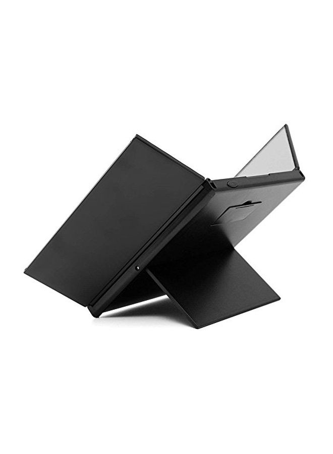 FLYMEI Tri-Fold LED Light Travel Makeup Mirror Black - Image 2