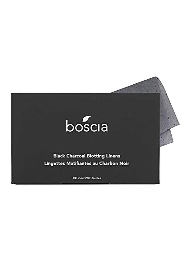 boscia 100-Piece Charcoal Blotting Linens Black - Image 1