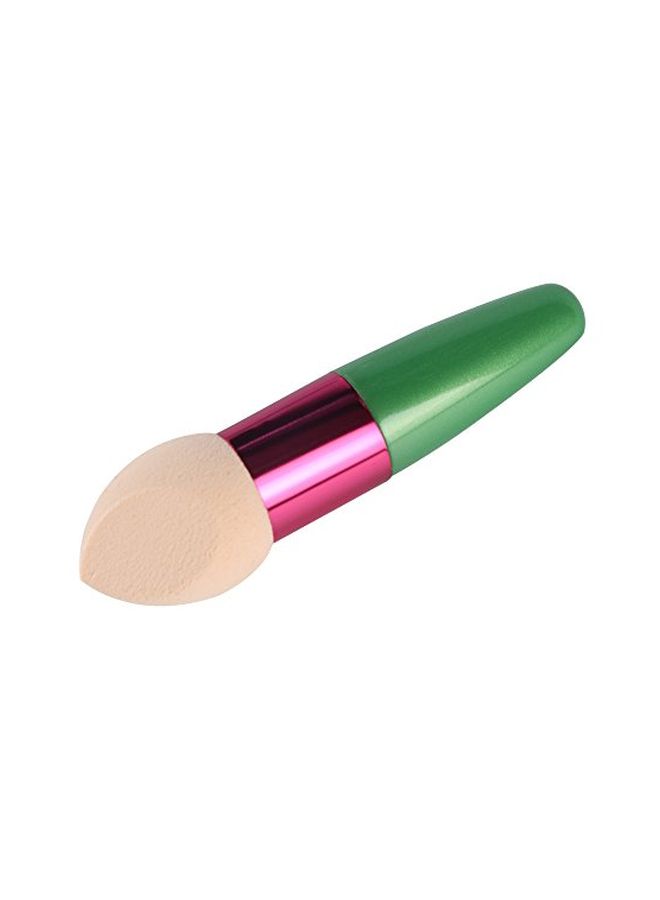 Bodermincer 3-Piece Egg Puff Make Up Sponge Brush Green/Rose/Brown  - Image 3