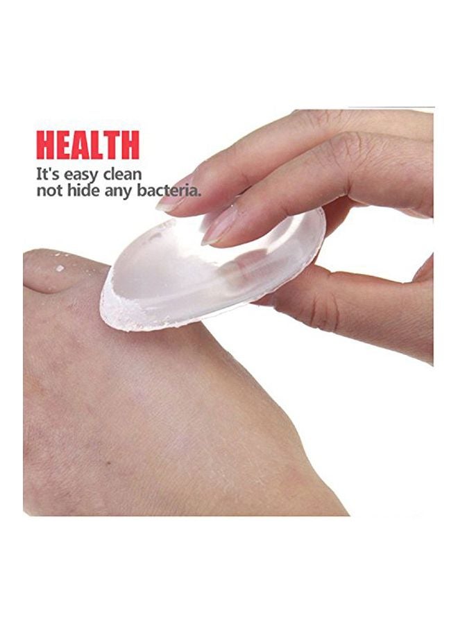 Nylea 2-Piece Silicone Makeup Sponge Clear - Image 3