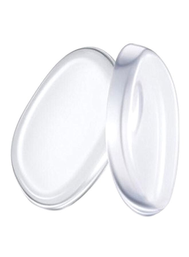 Nylea 2-Piece Silicone Makeup Sponge Clear - Image 1