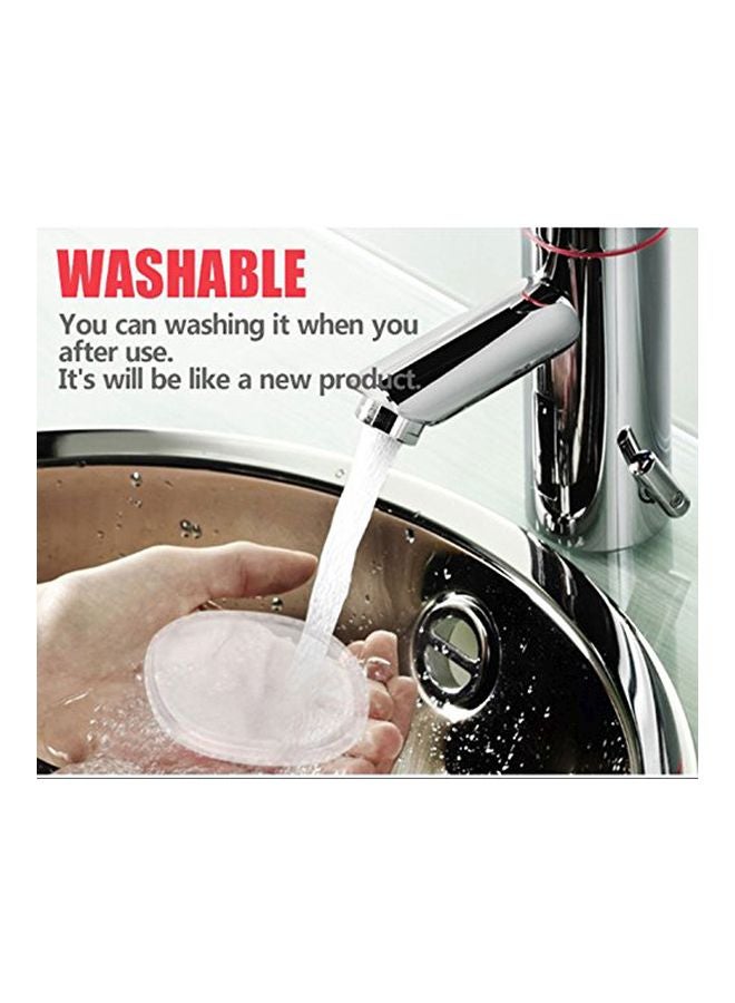 Nylea 2-Piece Silicone Makeup Sponge Clear - Image 2