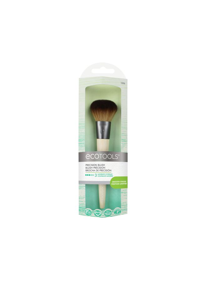 Ecotools Precision Blush Brush Beige/Silver/Brown - Image 2