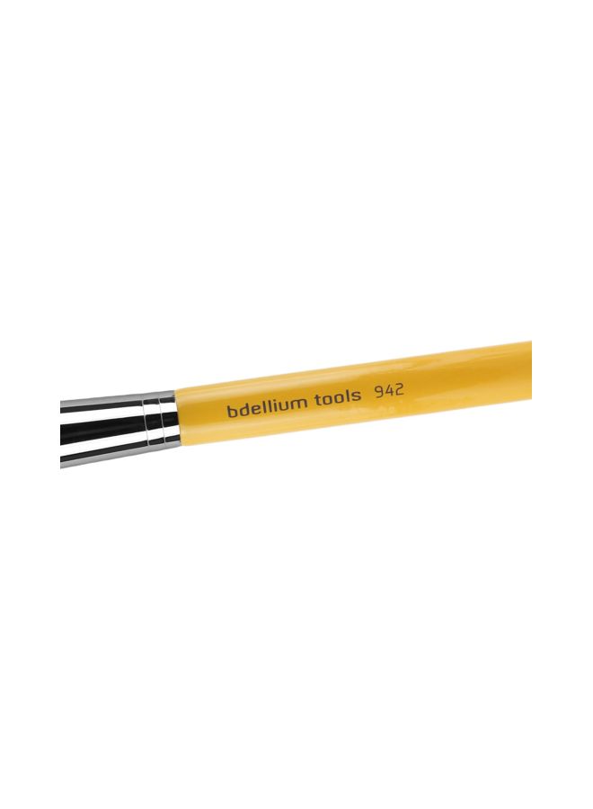Bdellium Tools Angled Contouring Brush Yellow/Silver/White  - Image 3