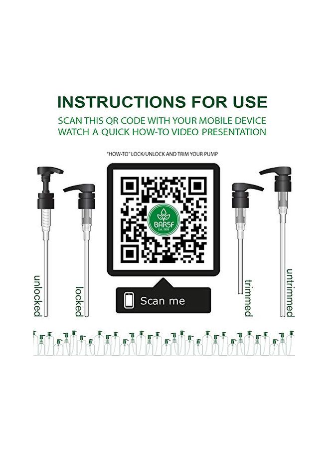 Bar5F Pack Of 2 Dispensing Pump White - Image 3