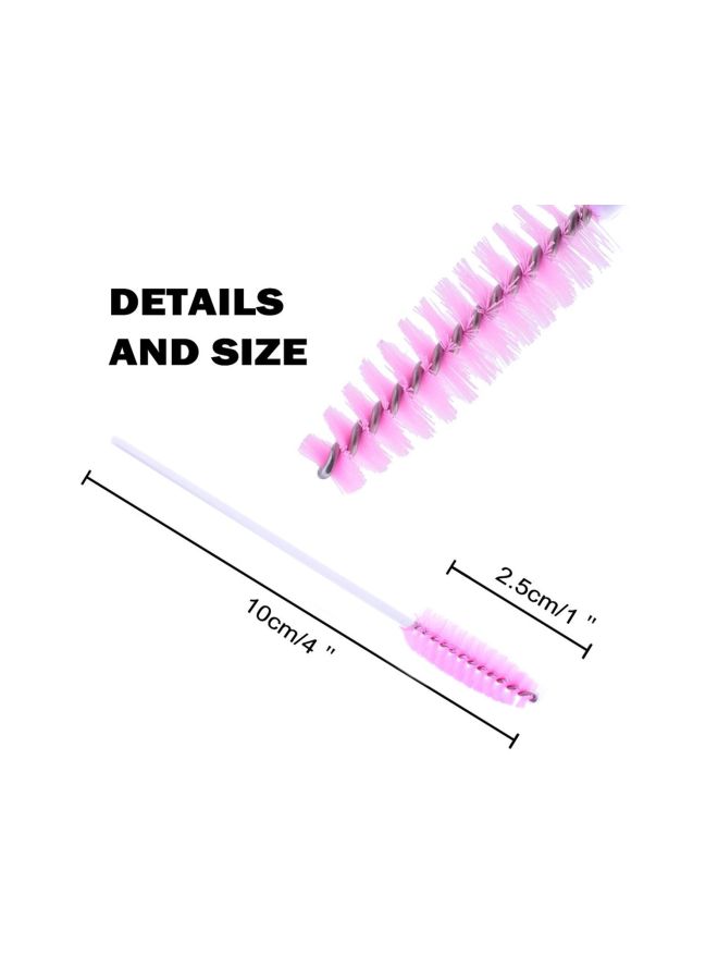 اكستور طقم فرش مكياج للعيون للاستعمال لمرة واحدة مكون من 100 قطعة أبيض/ وردي - Image 2