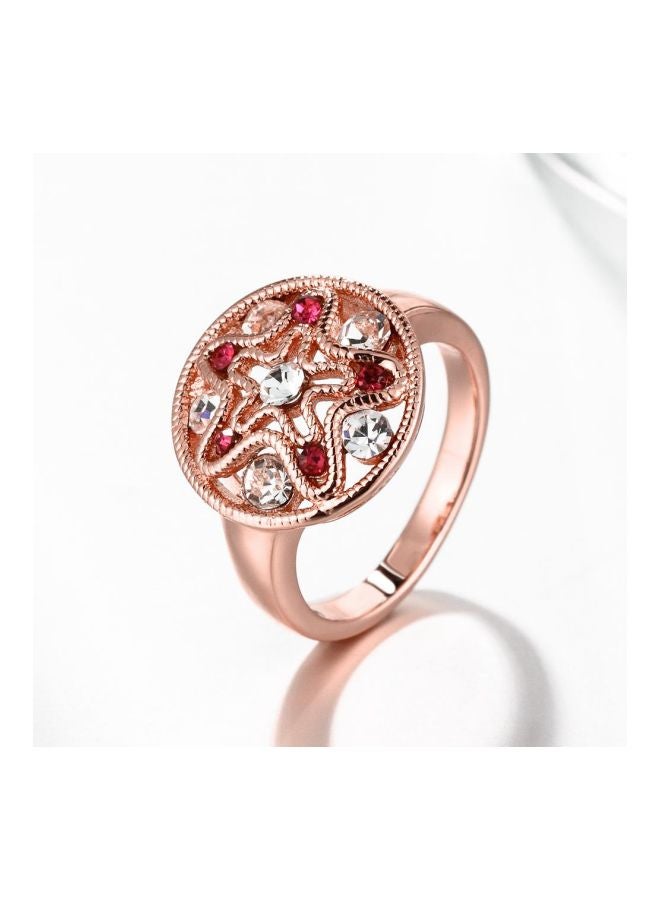 EHOME - Rose Gold Plated Stone Studded Ring - Image 1