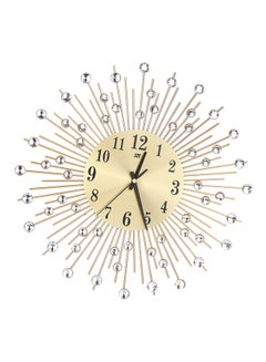 FRIEET Decorative Wall Mounted Clock Gold/Black 38cm  - Image 1