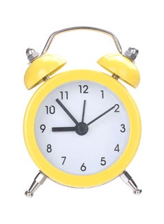 FRIEET Mini Classic Alarm Clock Yellow/White/Black 7.7x5x5centimeter  - Image 1