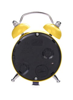 FRIEET Mini Classic Alarm Clock Yellow/White/Black 7.7x5x5centimeter  - Image 2