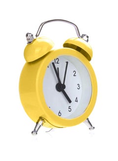 FRIEET Mini Classic Alarm Clock Yellow/White/Black 7.7x5x5centimeter  - Image 3