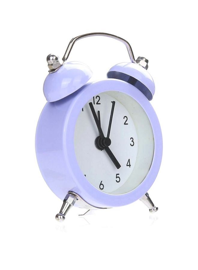 FRIEET Metal Mini Alarm Clock Purple 7.7x5x5centimeter - Image 3