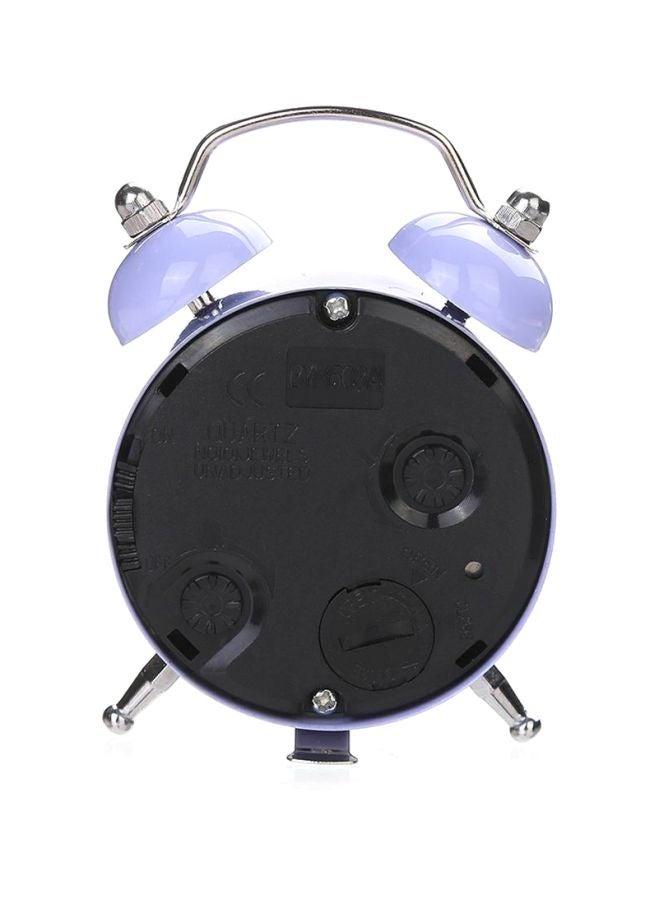 FRIEET Metal Mini Alarm Clock Purple 7.7x5x5centimeter - Image 2