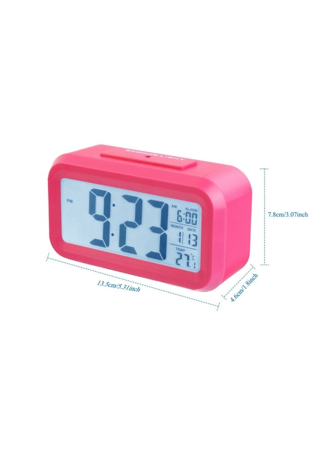 FRIEET Digital Sensor Alarm Clock Pink 5.31x1.81x3.07inch - Image 2