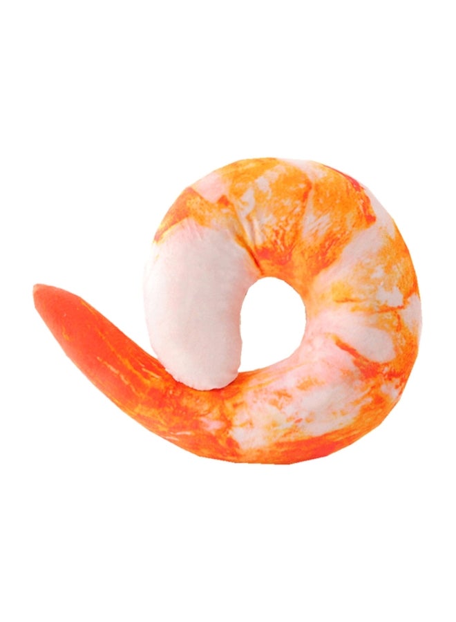 FRIEET U Shaped Neck Pillow Cotton Orange/White - Image 1