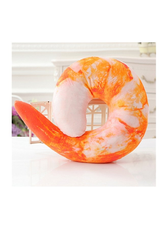 FRIEET U Shaped Neck Pillow Cotton Orange/White - Image 2