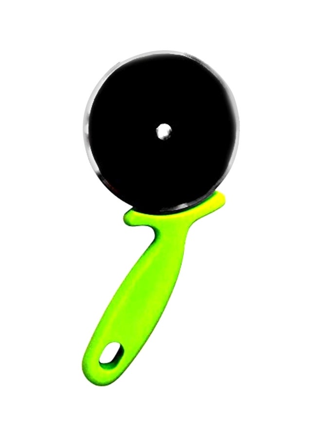 Yangli - Stainless Steel Pizza Cutter Wheel Green/Silver 9.5cm - Image 1