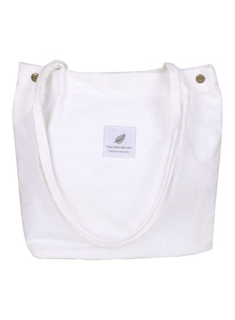Canvas Bucket Bag White