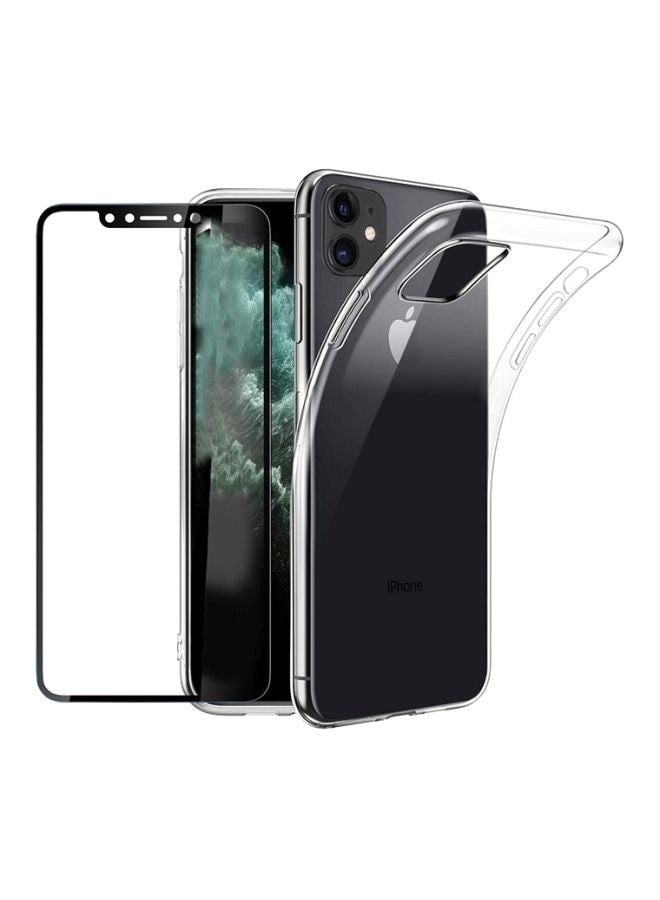 MARGOUN Protective Case Cover With 3D Screen Protector For Apple iPhone 11 Clear - Image 1