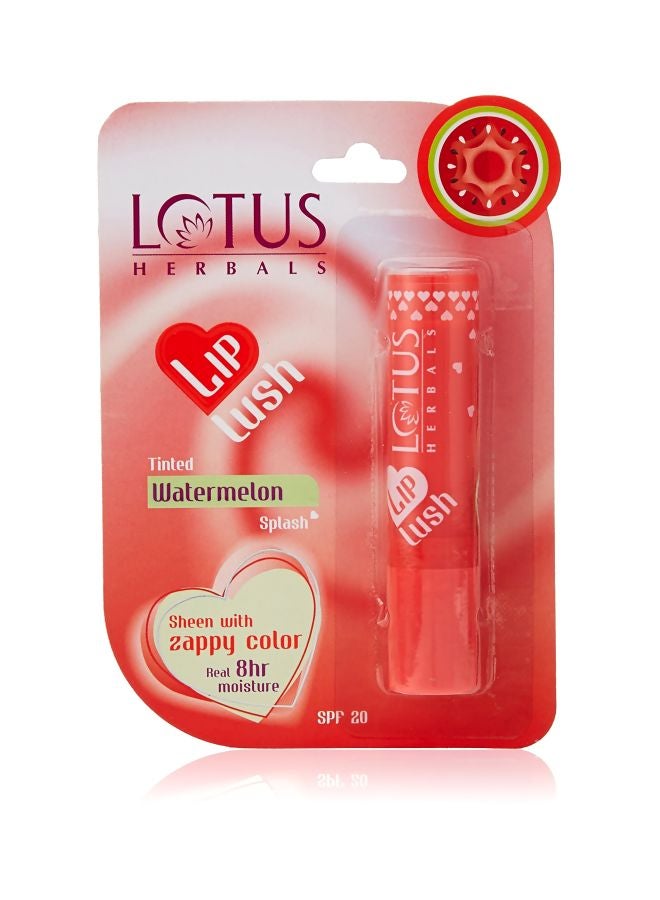 LOTUS HERBALS Lip Lush Balm Tinted Watermelon Splash 4grams  - Image 3