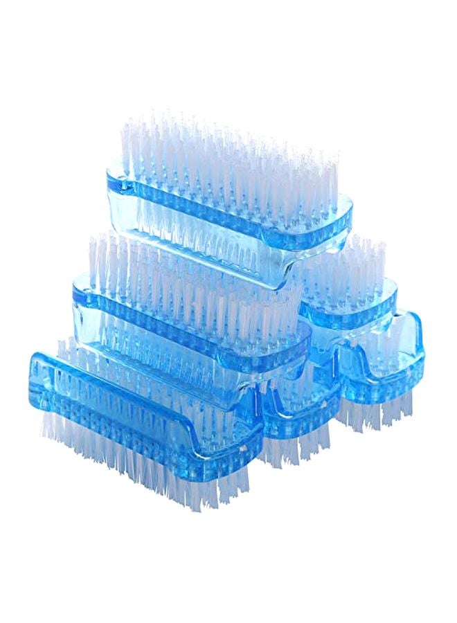 بي تي واي ام اس فرشاة أظافر بحجم مزدوج مكونة من 6 قطع أزرق/ أبيض - Image 1