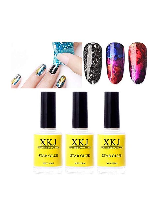 شيتشن طقم لاصق احترافي ستار جلو لتزيين الأظافر من 3 قطع شفاف - Image 2