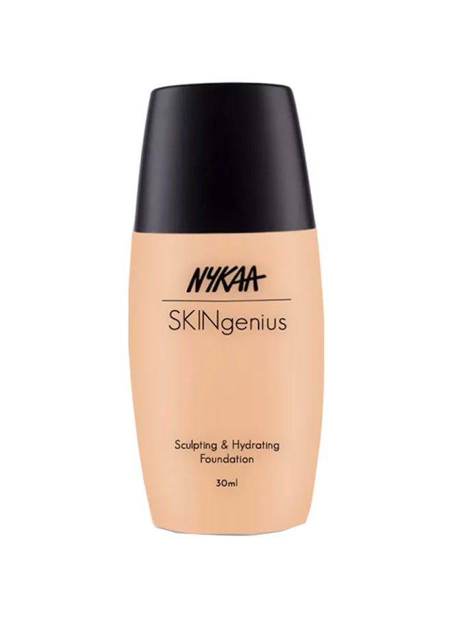 Nykaa - SKINgenius Sculpting And Hydrating Foundation 03 Warm Sand - Image 1