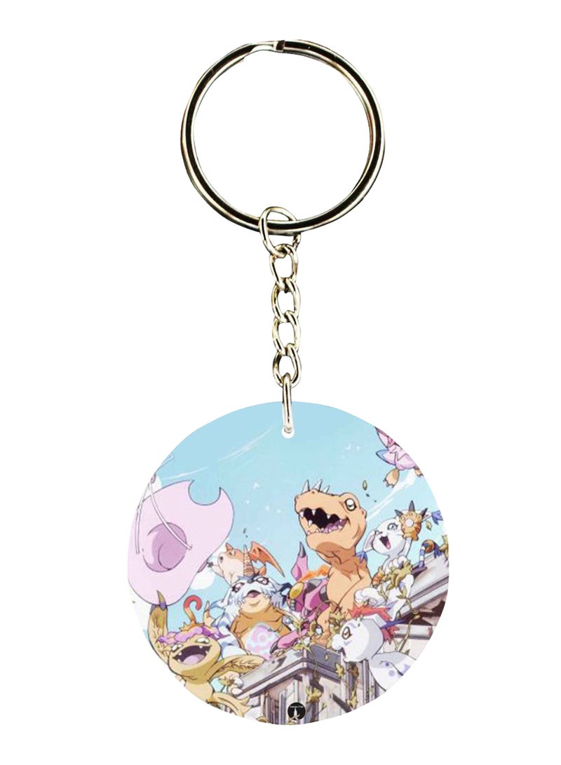 BP Anime Digimon Printed Keychain