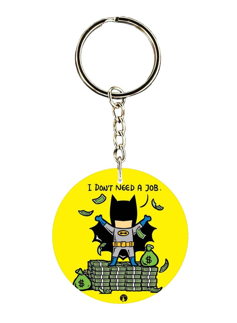 BP Double Sided Batman Printed Keychain