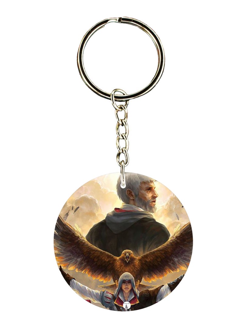 BP Double Sided Assasin's Creed Printed Keychain
