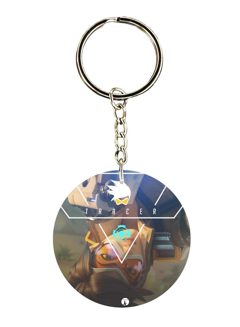 BP Double Sided Over-Watch Printed Keychain