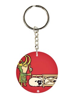 Double Sided Loki Printed Keychain