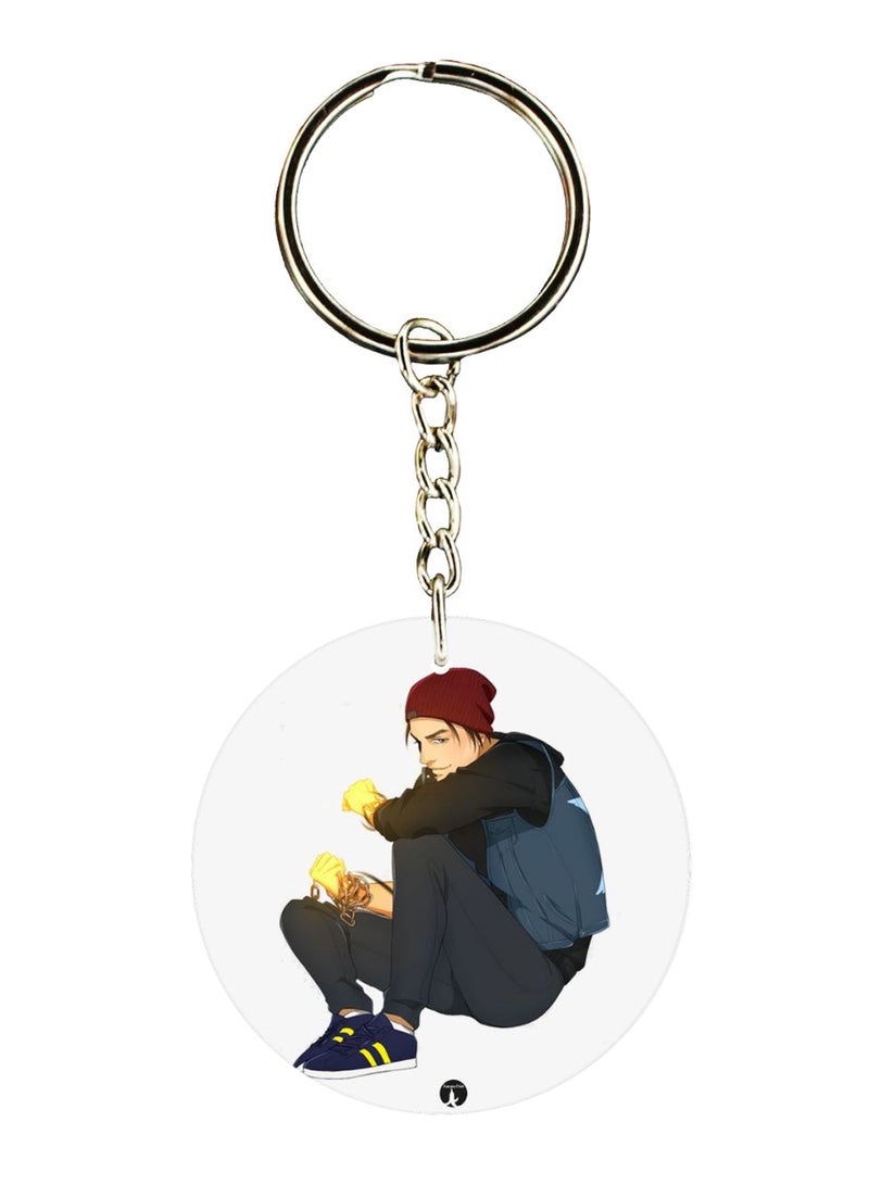 BP Double Sided Infamous Second Son Printed Keychain