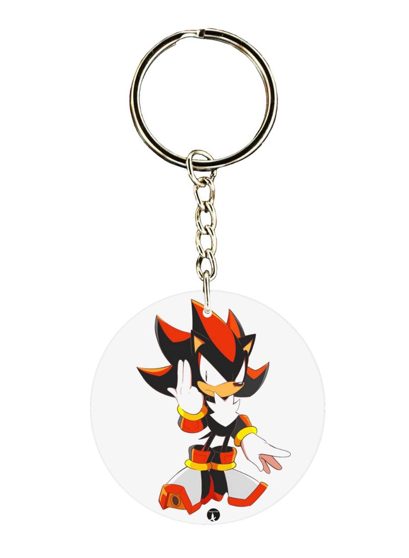 BP Double Sided Sonic Printed Keychain